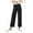 Black, variant on Wide Leg Cropped Jeans for Women Stretch High Waisted Twill Pants Straight Leg Denim Chino Pants Comfy Dressy Capri Pants Black, L