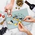 thumbnail image 5 of Zodiac Aries Cutting Board, Zodiac Wheel with 12 Signs and Jumping Animal Esoteric Print, Decorative Tempered Glass Cutting and Serving Board, Small Size, White and Black, by Ambesonne, 5 of 5
