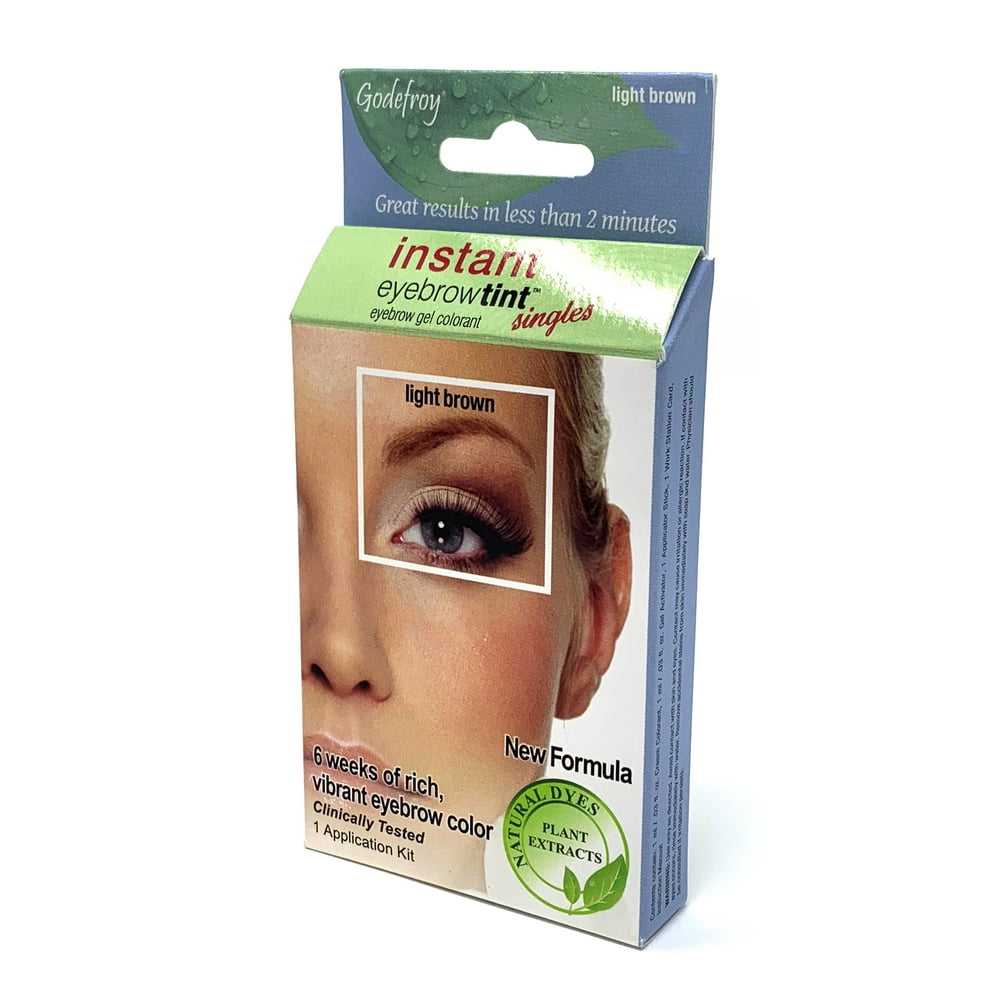 Godefroy Instant Eyebrow Tint Singles (Color Light Brown) Walmart