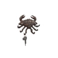 thumbnail image 2 of Handcrafted Model Ships K-9928-rc 7 x 1.5 x 6 in. Rustic Copper Cast Iron Decorative Crab with Six Metal Wall Hooks, 2 of 2