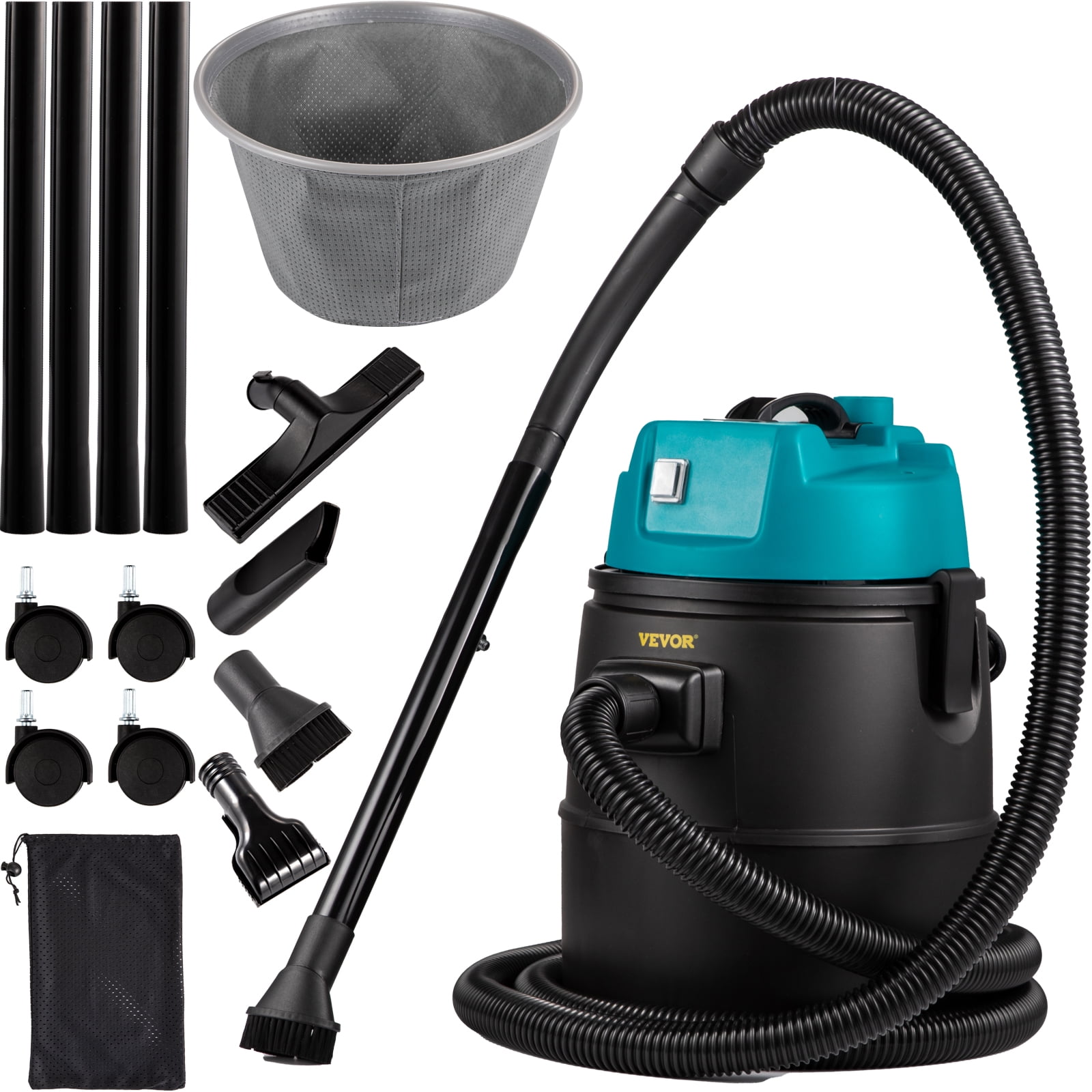 VEVORbrand Pond Vacuum  Cleaner, 1400W Motor in Single Chamber Suction System,120V Motor w/15 ft Electric Wire for Ponds, Swimming pools, Homes, and Vehicles