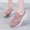 H-Pink, variant on Kcodviy Ladies Solid Color Mesh Sneaker Sandals for Women Chunky Breathable Thick Sole Comfortable Low Cut Sneaker Socks Women Casual Sneakers
