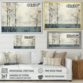 thumbnail image 4 of Designart "Neutral Hued River Haven I" Landscape Forest River Floater Framed Wall Art Living Room, 4 of 5