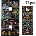 thumbnail image 2 of 12PCS Kids Scratch Art Kit DIY Creative Scratch Art Paper Scratch Art Pads, 2 of 9