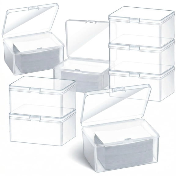 BlinkLLX Vicenpal Playing Deck Card Storage Box Plastic Card Boxes Compatible with 100 Mtg Holder Storage Case 4.3 x 2.95 x 2.2 Inches Organizer Snap Closed Trading Games Collector(4 Pcs)