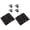 Black, variant on Pair of 2 Heavy Duty Steel Spring Hinges auto Closing Door Hinge Bi Directional Opening for Exterior Door Use