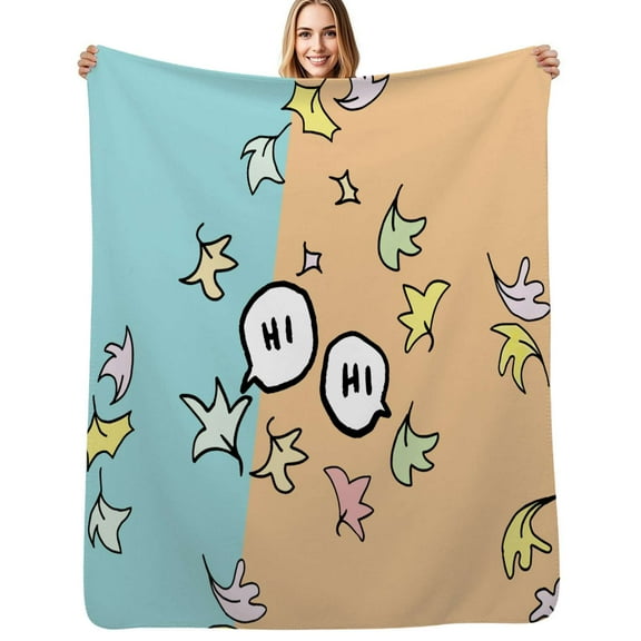 Heartstopper Hi Flannel Blanket Warm Soft Bedding Throws Winter Camping Chair Sofa Bed