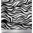 thumbnail image 3 of Soimoi Black Cotton Voile Fabric Wild Animal Skin Printed Craft Fabric by The Yard 42 Inch Wide, 3 of 3