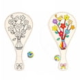 thumbnail image 4 of Juego de raqueta de madera creativo Colcomx Juguete Manual Graffiti Juguetes Flor juego de padel, 4 of 4