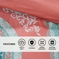 thumbnail image 4 of Regency Heights Twin Size Comforter Set, 7-Piece Bed in a Bag Twin, Coral Bedding Sets with Sheets, Bed Skirt for College Dorm, 4 of 9