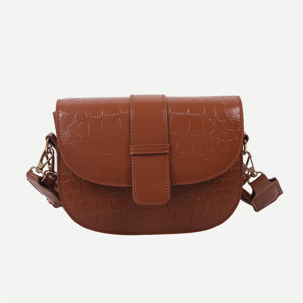 Stone Pattern Women Leather Crossbody Bags Fashion Shoulder Handbags Travel Bag