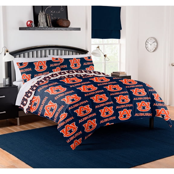 The Northwest Company Auburn Tigers 5-Piece Queen Bed in a Bag Set