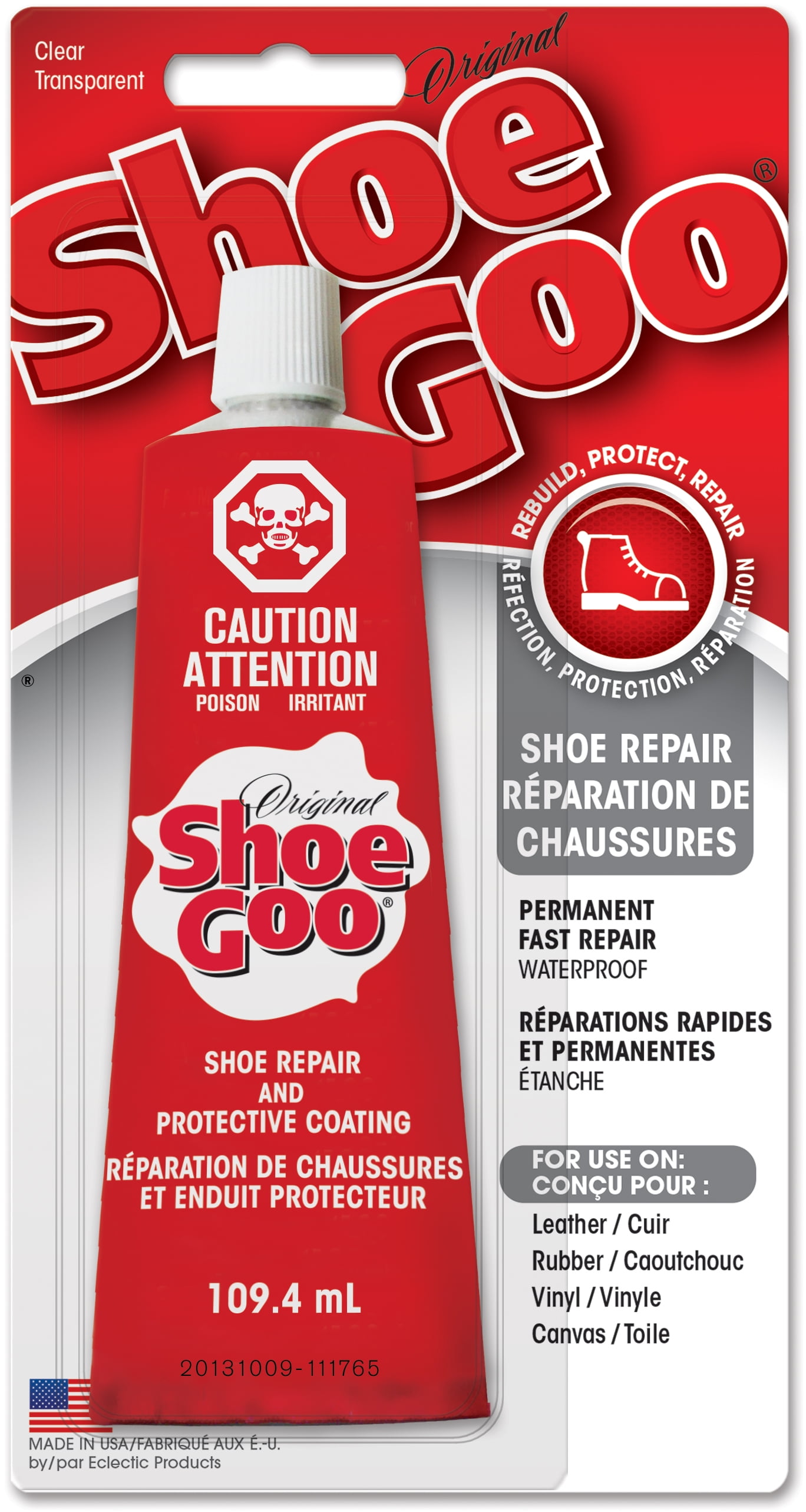 Shoe-Fix Glue Professional Grade - Easy to Use Glue, Flexible Bond Shoe Glue  and No Clamping Needed Adhesive, 20g 