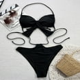 thumbnail image 3 of BeAi Black One Piece Swimsuits for Women High Cut Womens Bathing Suits Tankinis Plus Size Womens Swimwear 2 Piece Modest Tankini Top Scoop Neck Racerback Previous Orders, 3 of 5