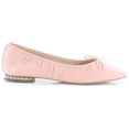 thumbnail image 3 of Sam Edelman Meg Cali Rose Bow Detail Textured Adornment Ballet Style Flats Shoes (Cali Rose, 11), 3 of 7