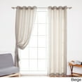 thumbnail image 3 of Best Home Fashion, Inc. Oxford Indoor/Outdoor Curtain Panel (Set of 2), 3 of 5