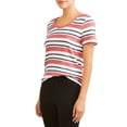 thumbnail image 5 of Women's Short Sleeve Striped T-Shirt, 5 of 5
