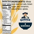 thumbnail image 4 of Quaker Steel Cut Quick 3 Minute Oatmeal, Brown Sugar & Cinnamon, 1.69 oz Packets, 8 Count, 4 of 9