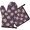 Vintage Wildrose Leaf, variant on Watercolor Blue Rose Oven Mitt and Pot Holder Set, 2 Pcs Set, Heat Resistant Up To 392°F Cooking Mitt and Hot Pad, Thick and Insulated, with Hanging Loops, for Kitchen BBQ and Outdoor Grilling