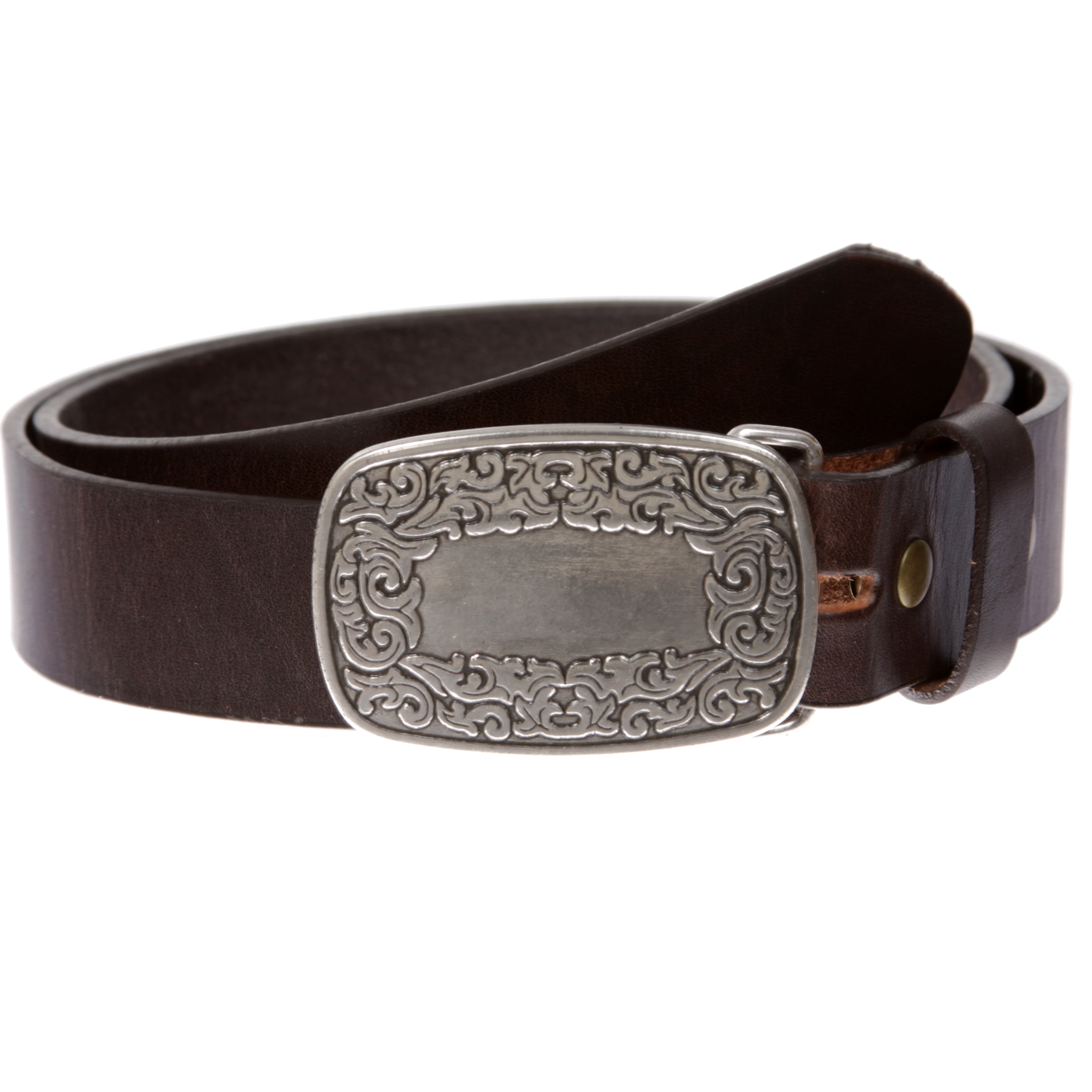 Black Western Cowboy Leathercraft Hoof Pick Leather Belt Buckle fit 34mm Strap 