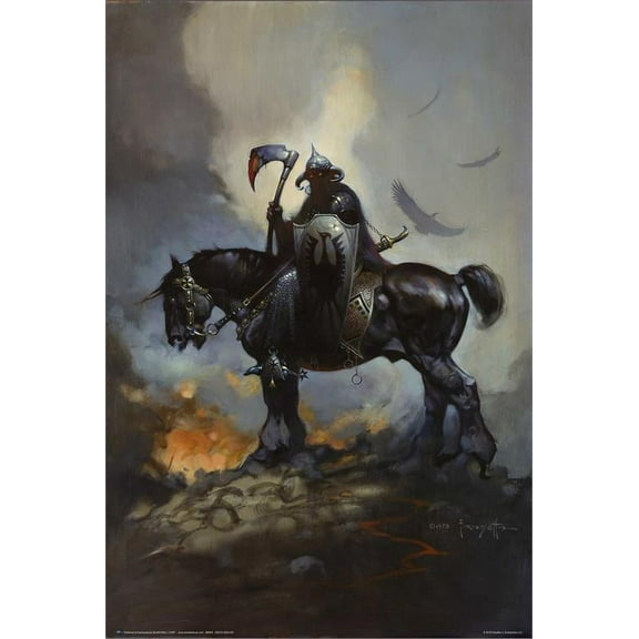 Death Dealer By: Frank Frazetta Poster 24in x 36in