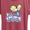 thumbnail image 3 of Hey Arnold! - Graffiti Arnold - Women's Short Sleeve Graphic T-Shirt, 3 of 5