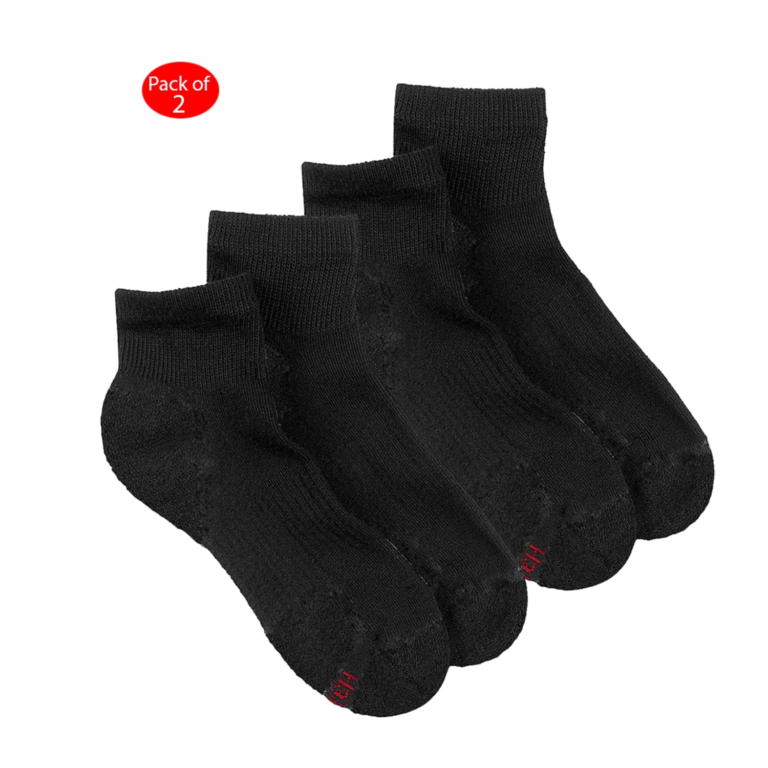 Hanes Hanes Men's ComfortBlend; Ankle Socks 6Pack, Color Black