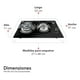 thumbnail image 2 of Parrilla de Gas 2 Quemadores Empotrable MAYWARE HY-3000G, 2 of 9