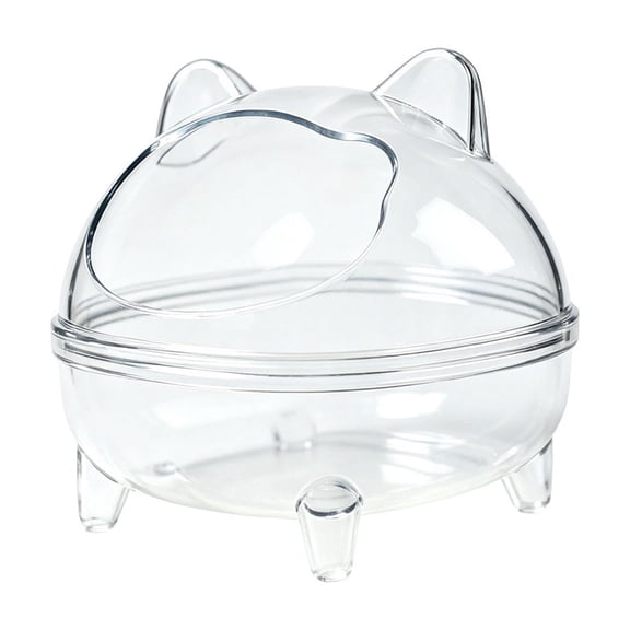 Hamster Bathroom Toilet 2 In 1 Hideout Small Animals Bath Box For Hamster Sand Bath House Dirt Proof Bathroom Potty Sand Bath Container