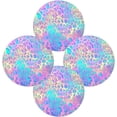 thumbnail image 2 of Coolnut Rainbow Dots Round Placemats Washable Placemats Non-Slip Heat-Resistant Table Place Mats for Dining Kitchen Holiday Party Table 15.4"-6PCS Home Decor, 2 of 7