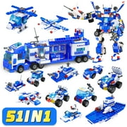51-in-1 Robot Building Kit 700PCS for Kids STEM Building Toys Erector Set for Kids Engineering STEM Projects Construction Building Blocks Toys Gifts for kids Kids Age 6+ Year Old