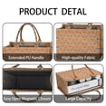 thumbnail image 4 of Large Capacity Tote Bag,Orange Skull Pattern Handbag Fashion Luxury Tote Bag,15.7"x13"x 5.1" Inches,Laptop Compatible, 4 of 6