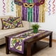 thumbnail image 5 of CaiYueKe Mardi Gras Table Runner Polyester Decorative Dining Table Cover Washable Party Home Decor Indoor Festival Celebration Kitchen Decorations, 5 of 8