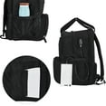thumbnail image 5 of Diaper Bag Breast Pump Backpack - Double Layer for Mother with Insulation Bag Black, 5 of 7