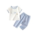 thumbnail image 3 of Ugoldhm Baby Boys' Cotton 2-Piece Set – Short Sleeve T-Shirt and Pants for 3 Months to 3 Years, 3 of 6