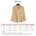 thumbnail image 5 of Camisa de rayas para hombre, Camisa de rayas para hombre, Blusa larga de rayas para hombre, Camisa de manga larga para hombre, Elegante y moderna, 5 of 5