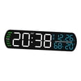 thumbnail image 3 of Reloj despertador digital con LED, versátil, regalo de cumpleaños, práctico reloj digital de escritorio para decoración de dormitorio y sala Blanco, 3 of 8