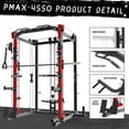 thumbnail image 4 of RitKeep Fitness Smith Machine PMAX-4550 Combo with RAB 3000 Bench, Multifunctional 6-in-1 Home Gym Power Cage, 4 of 8