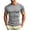 Gray, variant on Mens Slim Fitted Short Sleeve Tees Breathable Moisture Wicking Quick Dry Shirts Stretchy Lightweight Summer Gym Training Base Layer Tops