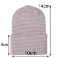 thumbnail image 3 of Soft Cotton Headwrap Newborn Hospital Cap Infant Striped Fetal Hat Baby Boy Girl Hat Beanie Hat GRAY, 3 of 8