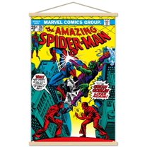 Marvel Comics - Green Goblin - The Amazing Spider-Man #136 Wall Poster with Wooden Magnetic Frame, 22.375" x 34"