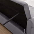 thumbnail image 6 of 3 in 1 Convertible Sleeper Sofa Bed with Adjustable Backrest and Nailhead Trim, Pull-out Sofa Bed with Scroll Arms and Wood Frame, Upholstered Sleeper Bed with 2 Pillows for Living Room,Office, 6 of 9
