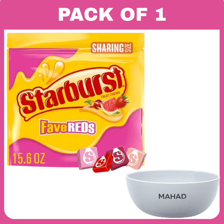 Starburst Favereds Fruit Chews Chewy Candy  Sharing Size - 15.6 oz Bag-1 pack-with Bowl