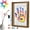 wood, variant on Wooden Transparent Handprint Frame DIY Craft Keepsake Kit Acrylic Boards Paint Pens Shadow Box Display Wall Tabletop Memory Gift for Families Couples Pets Grandparents Home Decor
