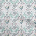 thumbnail image 1 of oneOone Polyester Lycra Teal Green Fabric Block Sewing Craft Projects Fabric Prints By Yard 56 Inch Wide, 1 of 5