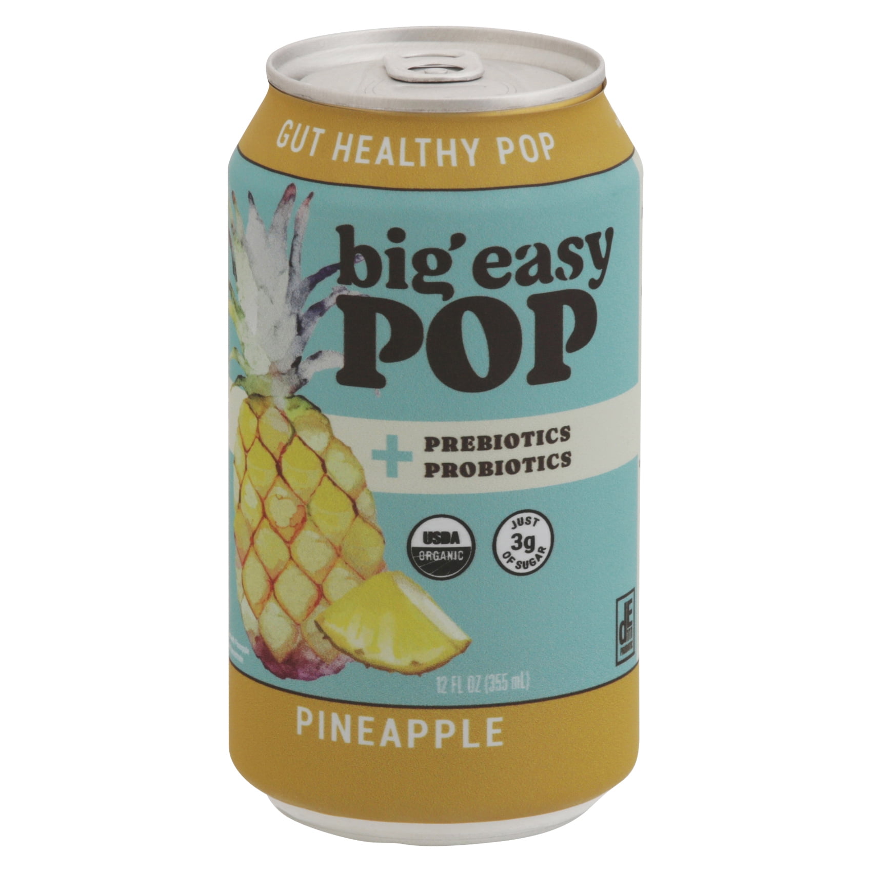 Big Easy Pop Pineapple Sparkling Drink 12 fl oz - Walmart.com