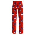 thumbnail image 3 of Spider Hero Halloween Pants Women's Lounge Pajama Pants Loose Fit Casual Drawstring Elastic Waist Sleep Pants Graphic Printed Home Sleepwear Soft Cozy Lounge Trousers, Vermilion, L, 3 of 5