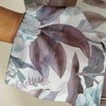 thumbnail image 3 of Vargottam Peony Botanical Print Sheer Georgette Curtains for Windows & Small Doors - Set of 2 Panels, 72" Long, Grommet Top, Printed Light Filtering Drapes for Living Room or Study, 3 of 9