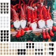 thumbnail image 2 of 12pcs Pre-Cut Gnome Beard Faux Fur Dwarf Beard Handmade Wooden Balls Unfinished white khaki, 2 of 4