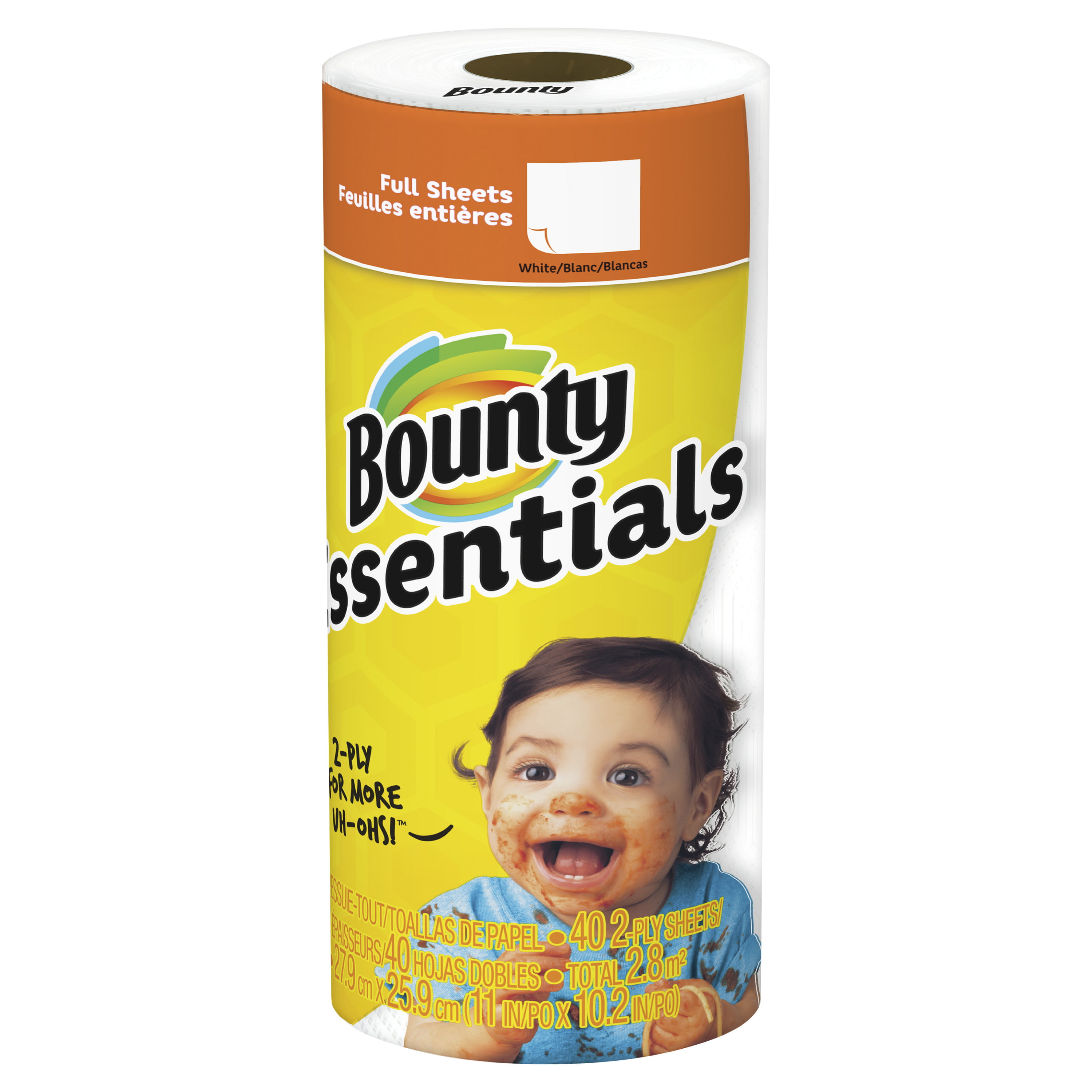 6 Count White Bounty Essentials Paper Towels 